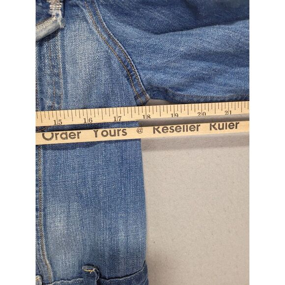 Levi's Jean Jacket GIRLS KIDS Large Patchwork Denim Trucker - Picture 5 of 6